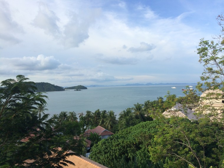 The view from our room at the Cape Panwa.