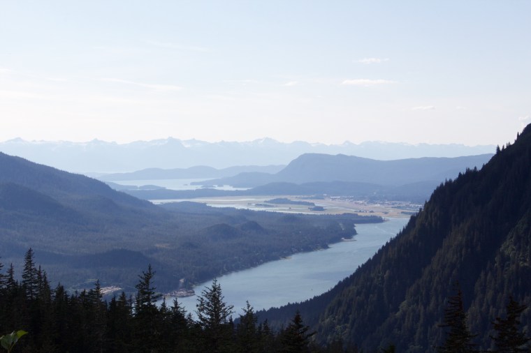 View from the trail at the top of Mt. Roberts