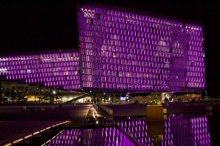 Harpa at night