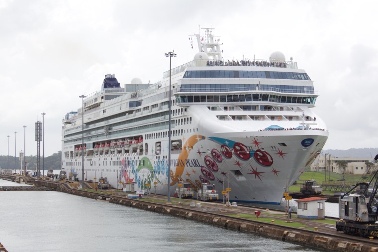 NCL Pearl in the Gatun Locks, Panama Canal