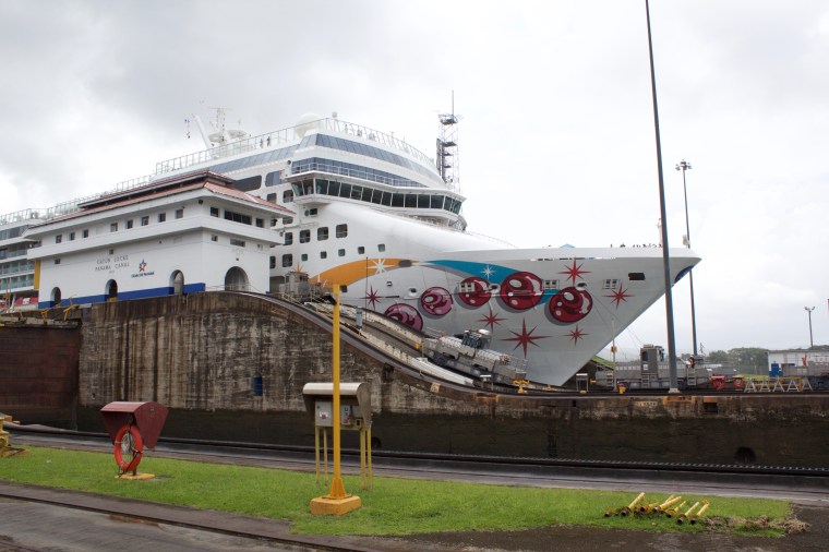 NCL Pearl in the Gatun Locks, Panama Canal